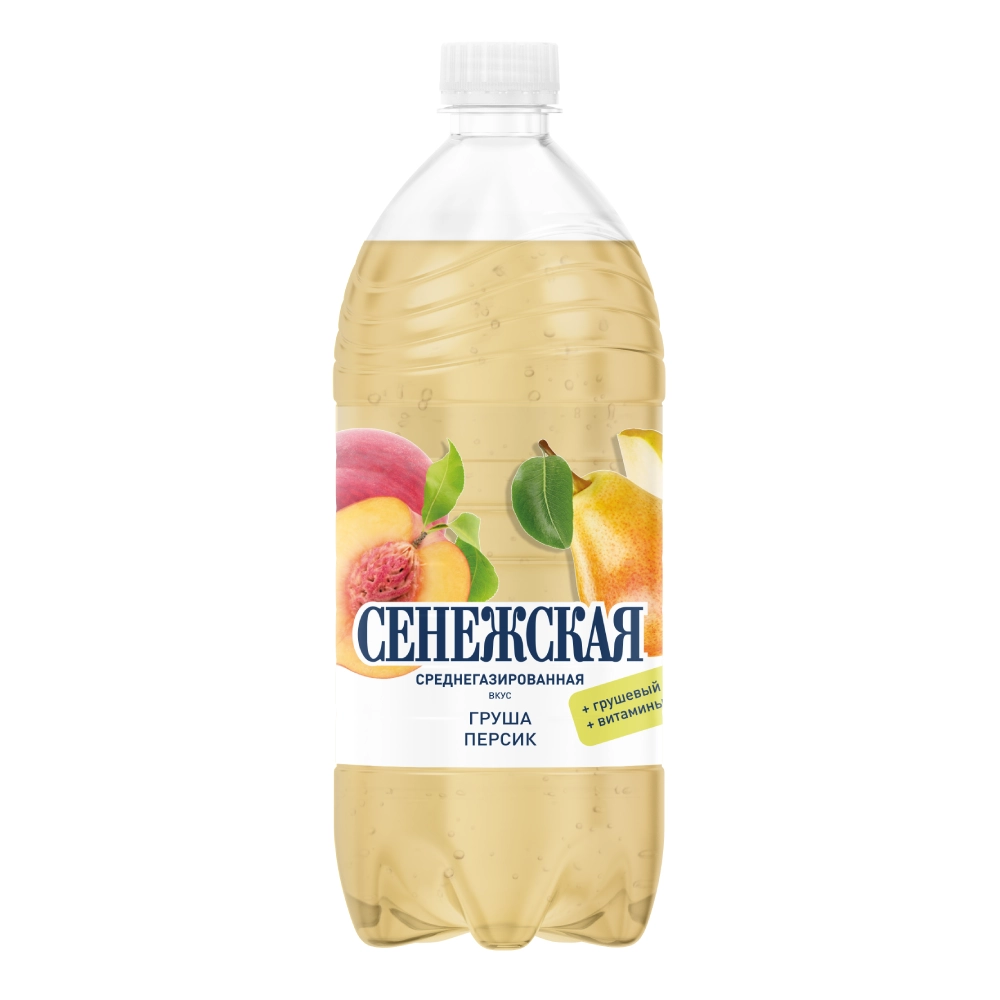 Сенежская фруктовая со вкусом Груши и Персика 1,0 л газ пэт, 6 шт. в уп. от магазина Vitarel