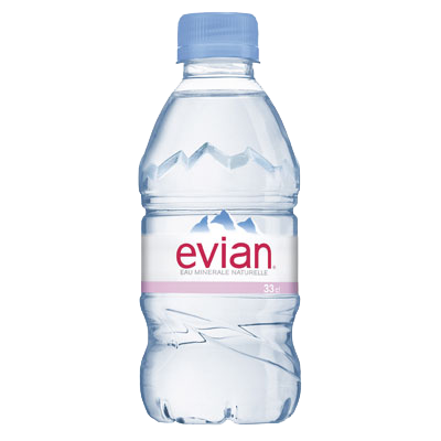 Минеральная вода без газа "Evian/Эвиан" 0,33 л. пэт. Упаковка 24 шт.