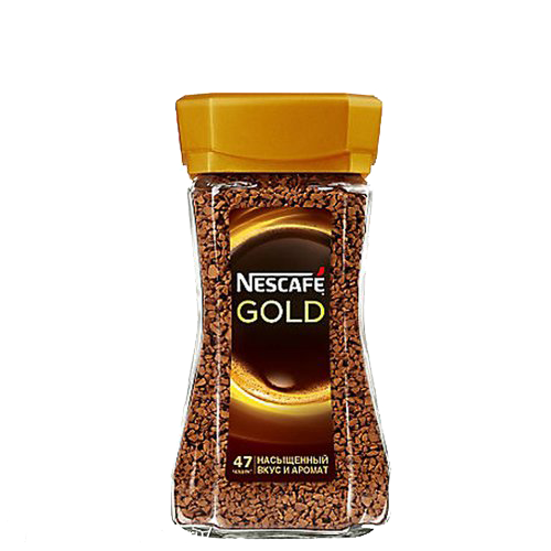 Растворимый кофе "Nescafe Gold"  95 гр. (стекло)