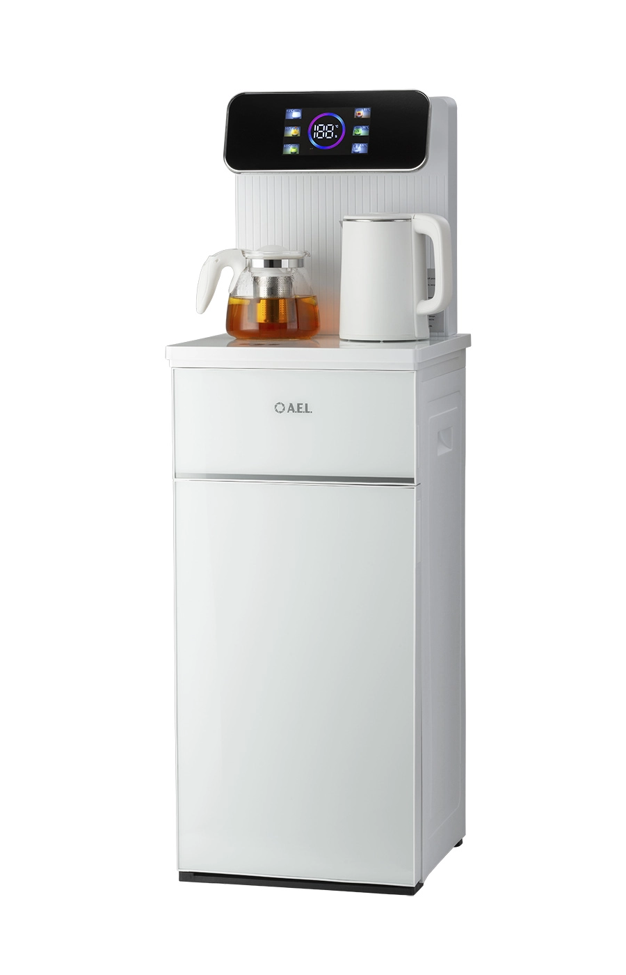 Кулер с чайным столиком Тиабар AEL TB84a-LD white от магазина Vitarel