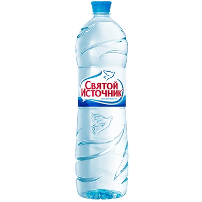 Вода "Святой Источник" 1,5 литра, без газа, пэт, 6 шт.