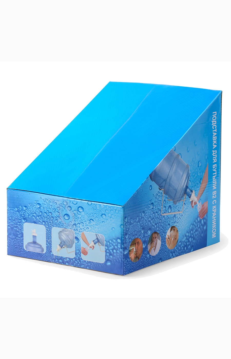 Подставка для бутыли B2 с краником, хром, металл 1*12 от магазина Одежда+